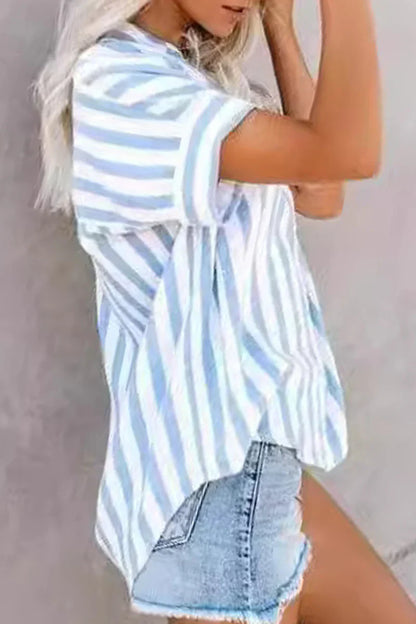 Novie - Top a Strisce Patchwork Vibranti