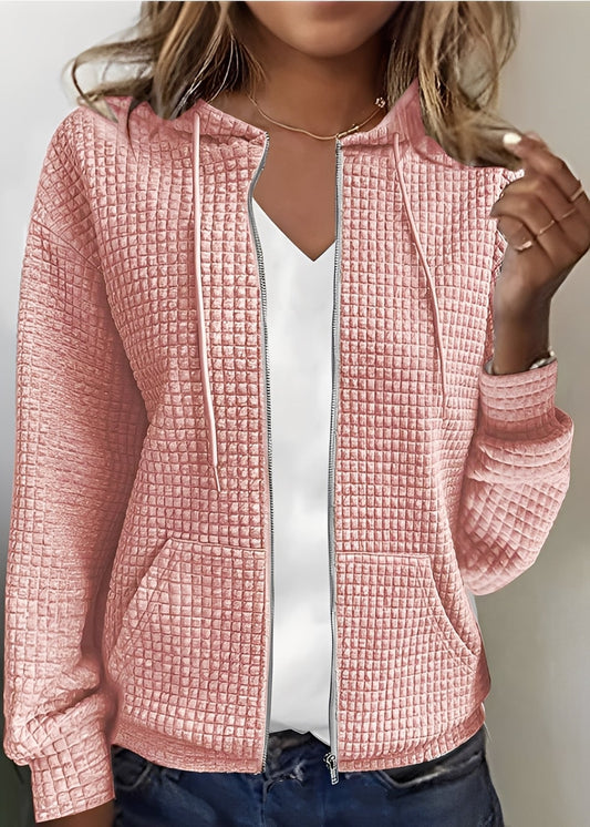 Katherine - Cardigan chic con cappuccio e tasche per donne