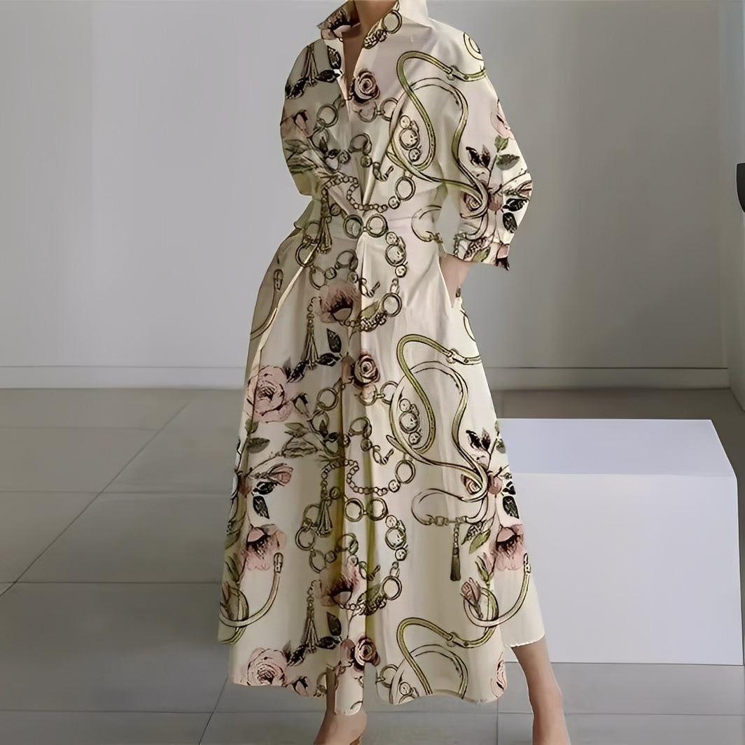 Lavina - Vestito a maniche lunghe con tasche per donne