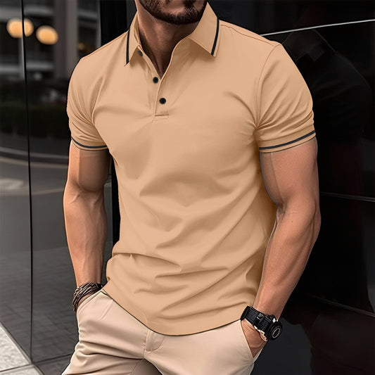 Mervyn - Maglietta polo casual a maniche corte per uomini