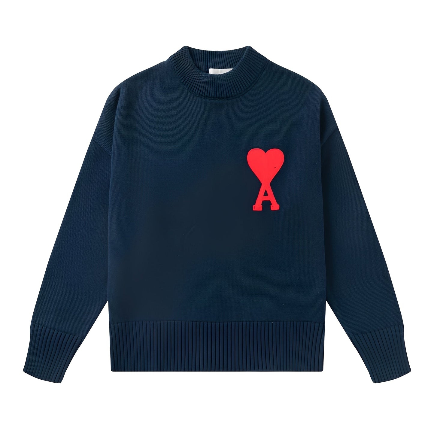 Aurélia - Pullover donna con cuore ricamato