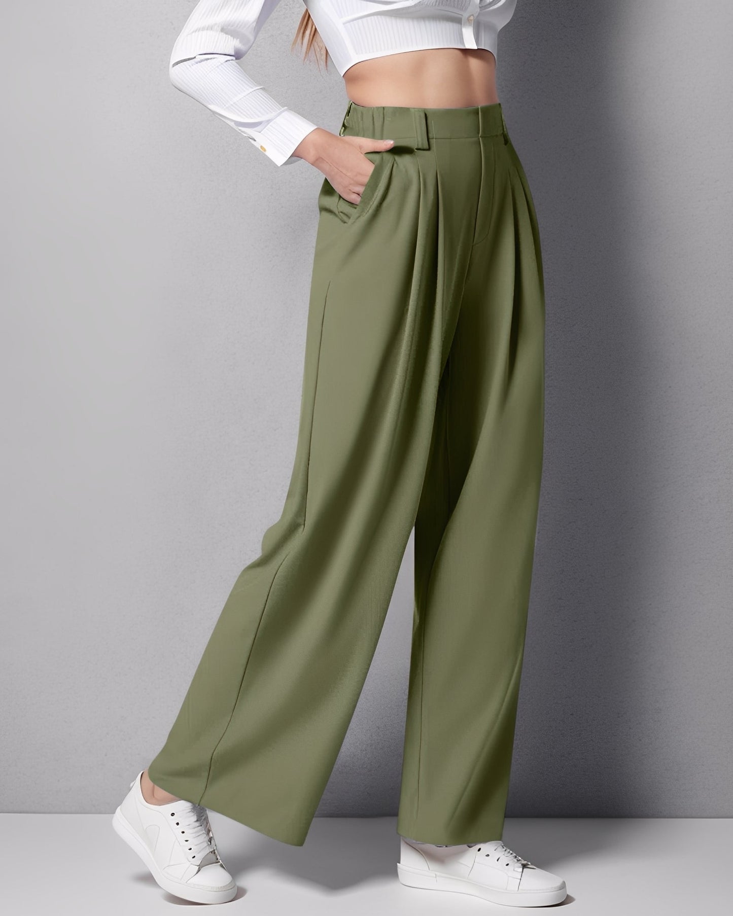 Montana - Pantaloni elasticizzati dritti per donne