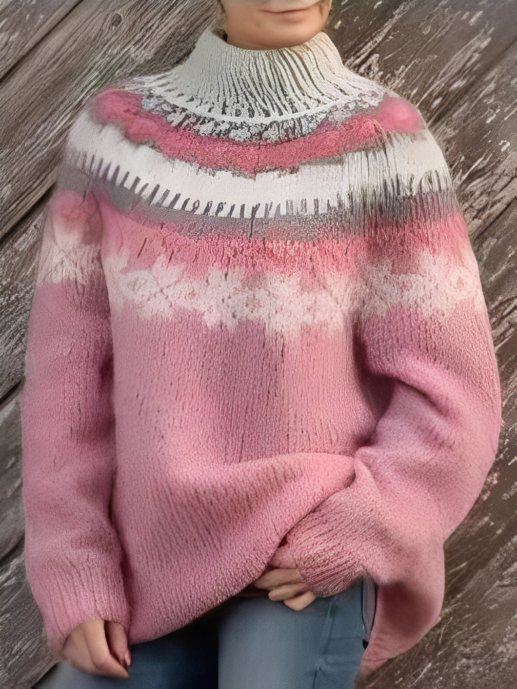 Lorine - Maglione caldo con motivo raffinato per donne