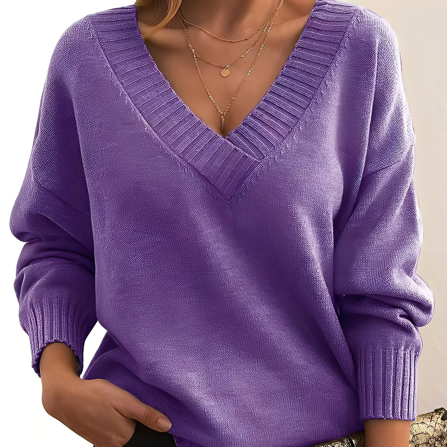 Merideth - Maglione semplice e versatile per donne