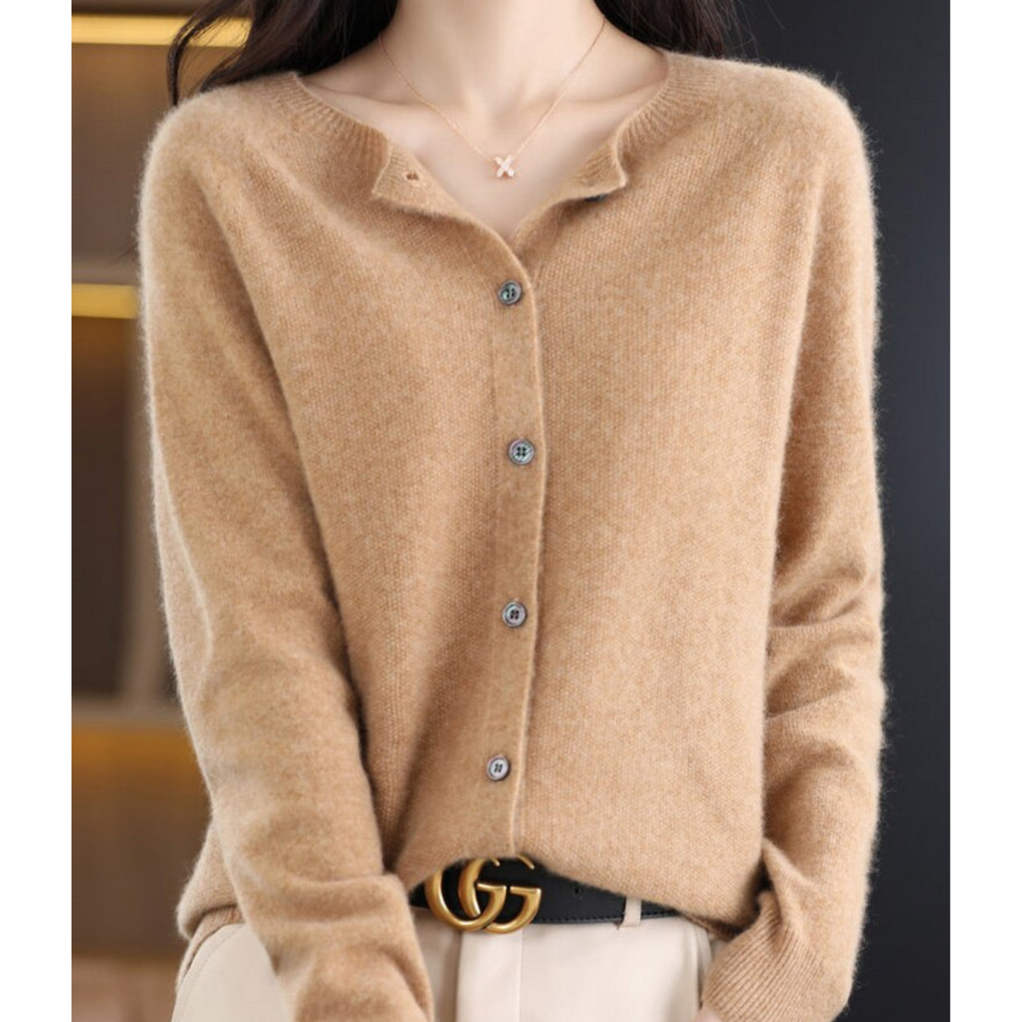 Kyla - Cardigan in Merino di Lusso e Comfort
