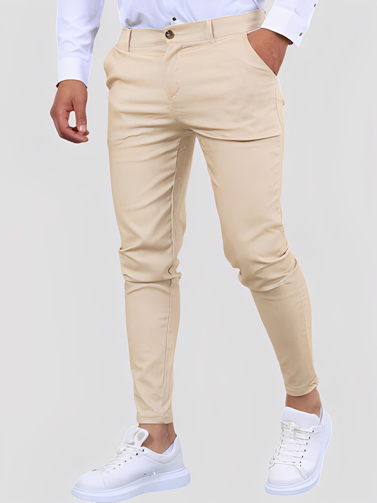 Shelton - Pantaloni aderenti stretch casual da uomo