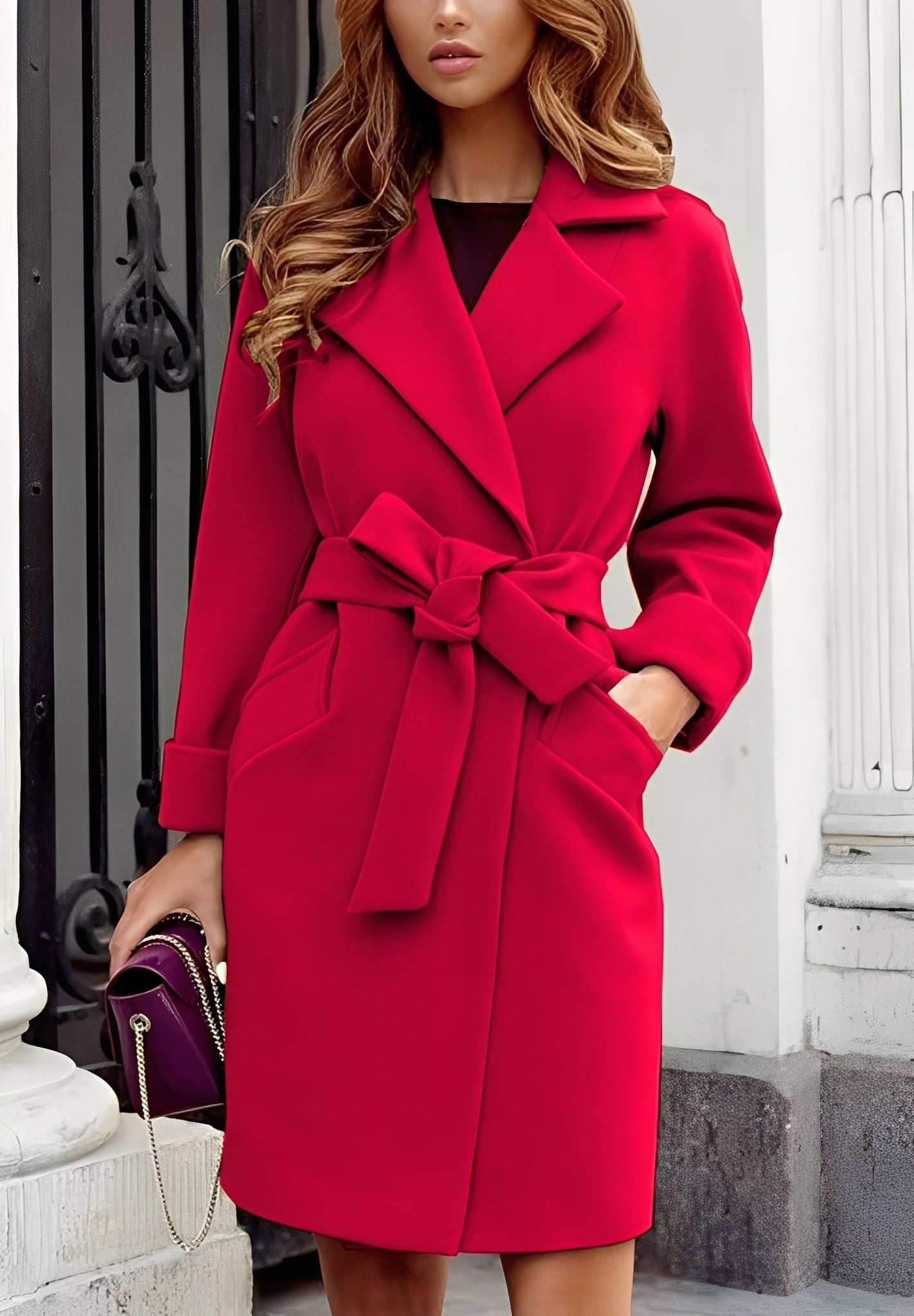 Valary - Stile cappotto di cashmere e lana per donne