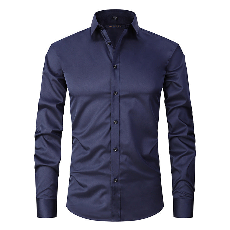 Ronan - Camicia formale semplice a maniche lunghe per uomo
