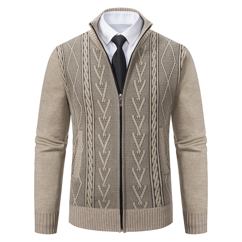 Stafford - Cardigan Elegante con Zip per Uomo