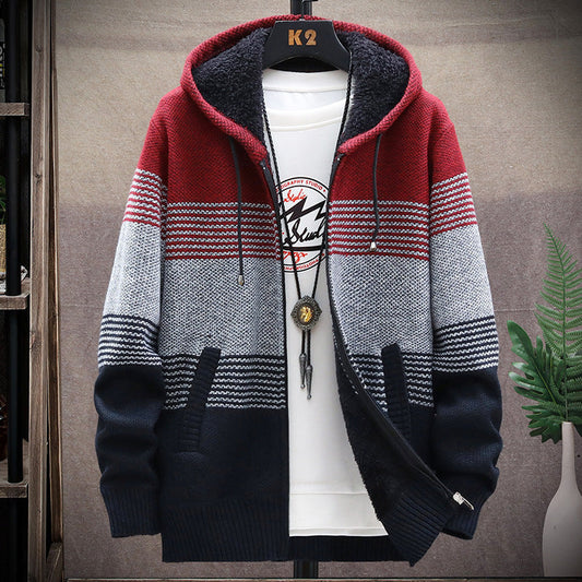 Dawson - Cappotto lungo casual con cappuccio per uomo