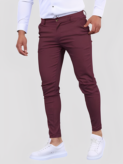 Shelton - Pantaloni aderenti stretch casual da uomo