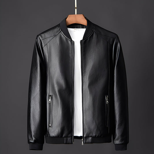 Jeremy - Giacca biker elegante in pelle per uomini
