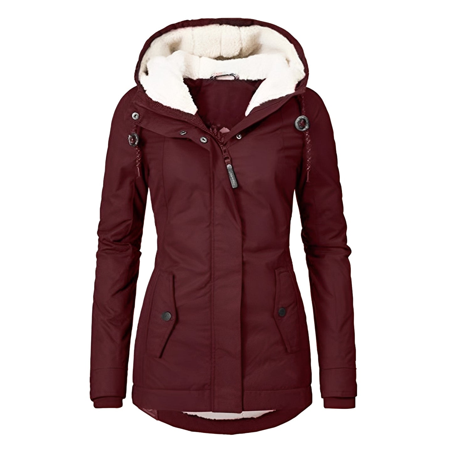 Earleen - Giacca calda in pile Sherpa da donna
