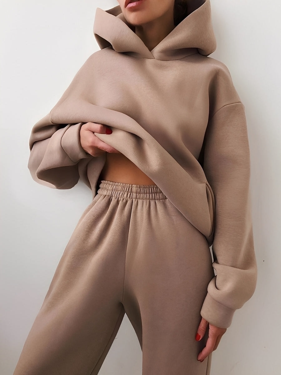 Jasmine - Completo da jogging comodo con cappuccio per donne