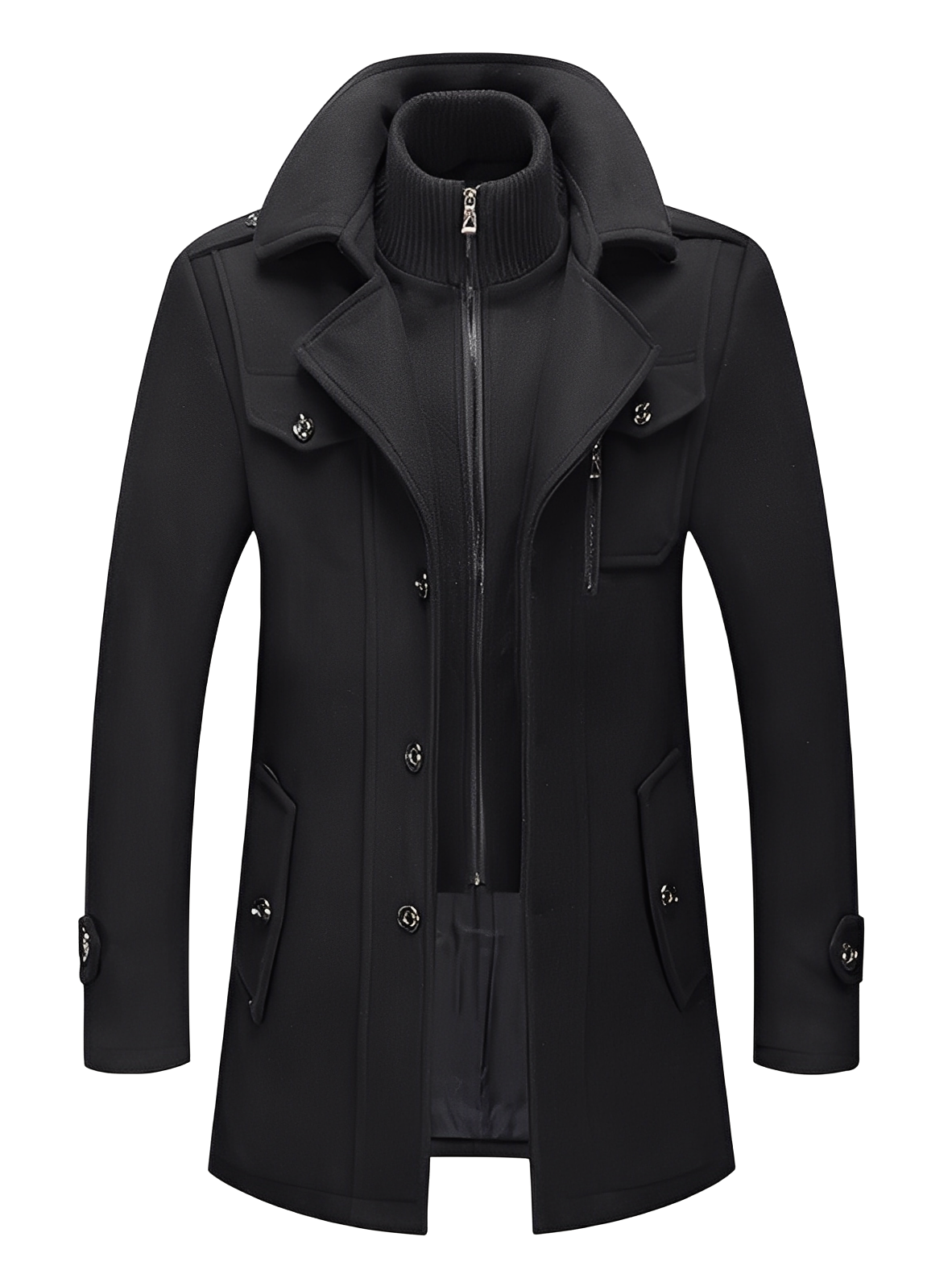 Philip - Trench coat contemporaneo con tasche per uomo