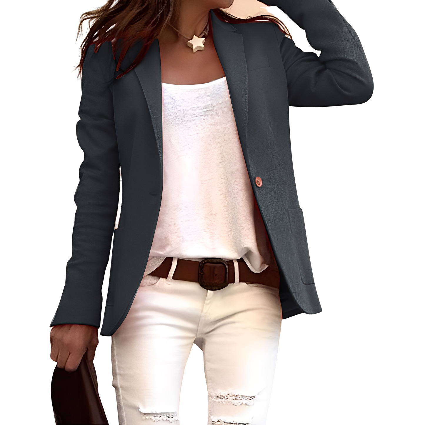 Heather - Giacca casual con risvolti per donne