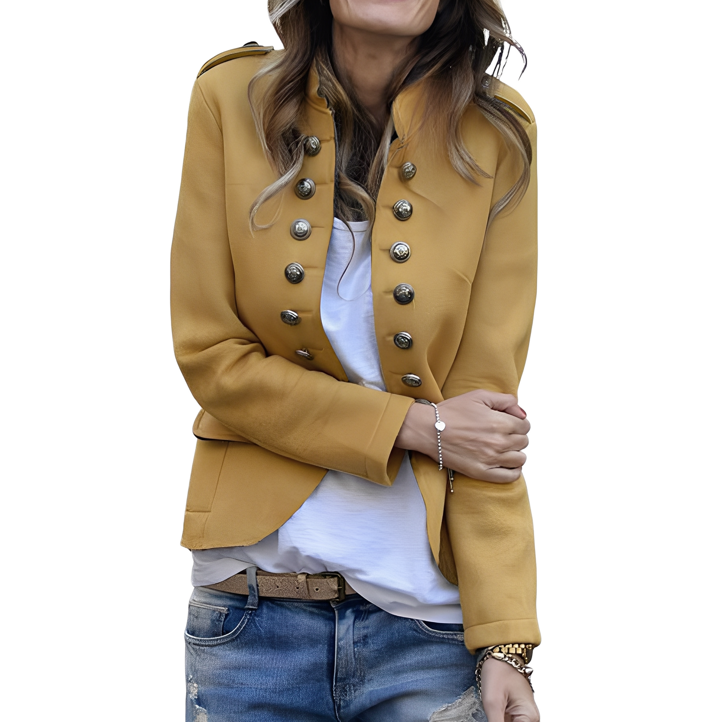 Rhoda - Blazer Elegante con Collo Alto per Donne