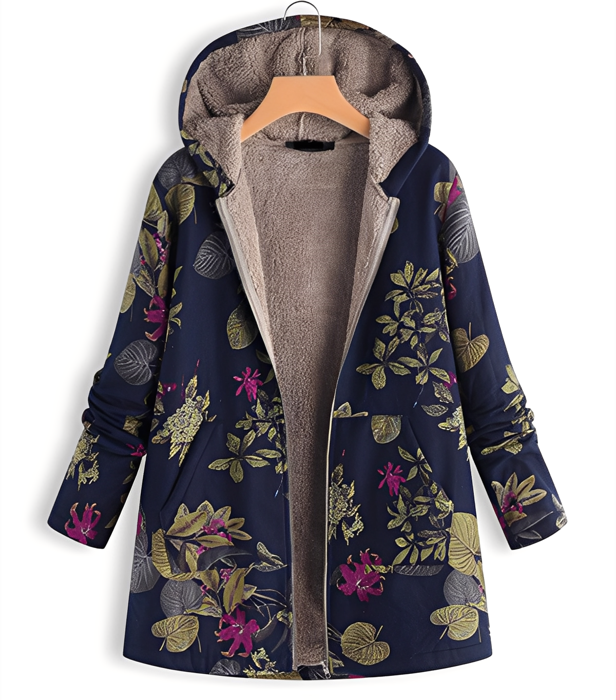 Jaslene - Giacca parka classica, spessa e calda per donne