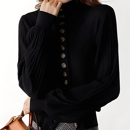 Adelyn - Maglia casual con maniche a lanterna per donne