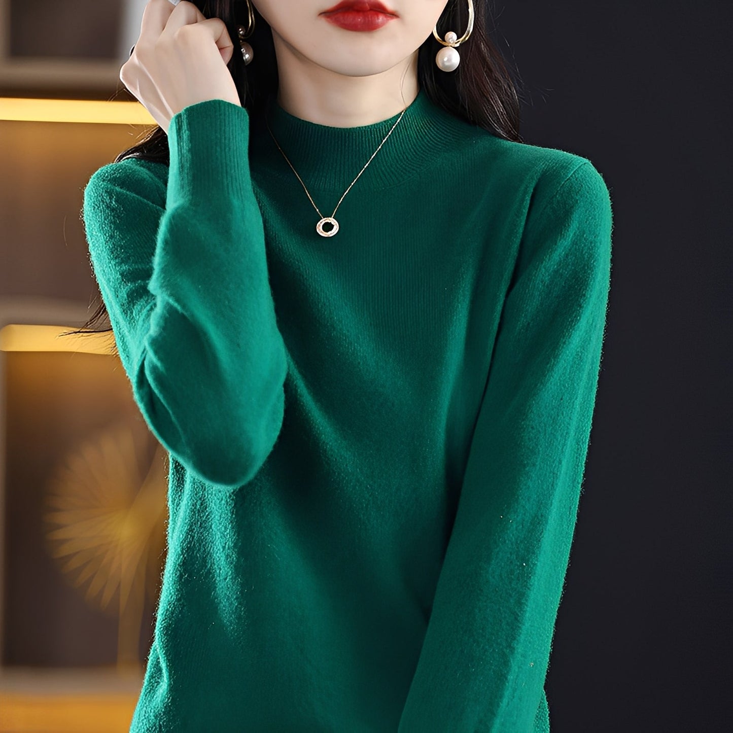 Natille - Maglione casual in lana e cashmere per donne