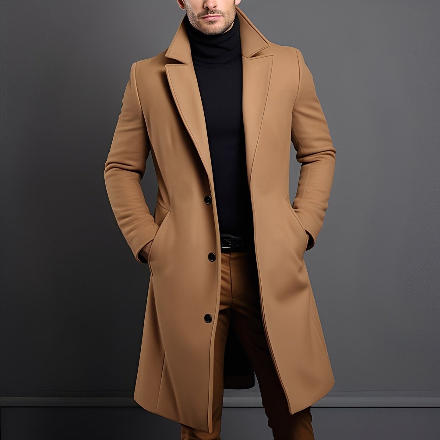 Clifton - Cappotto contemporaneo in lana per uomo