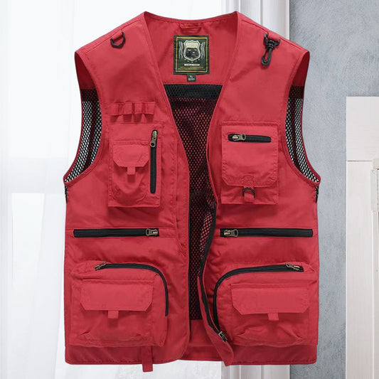 Alessandra – Gilet Cargo in Rete con Tasche