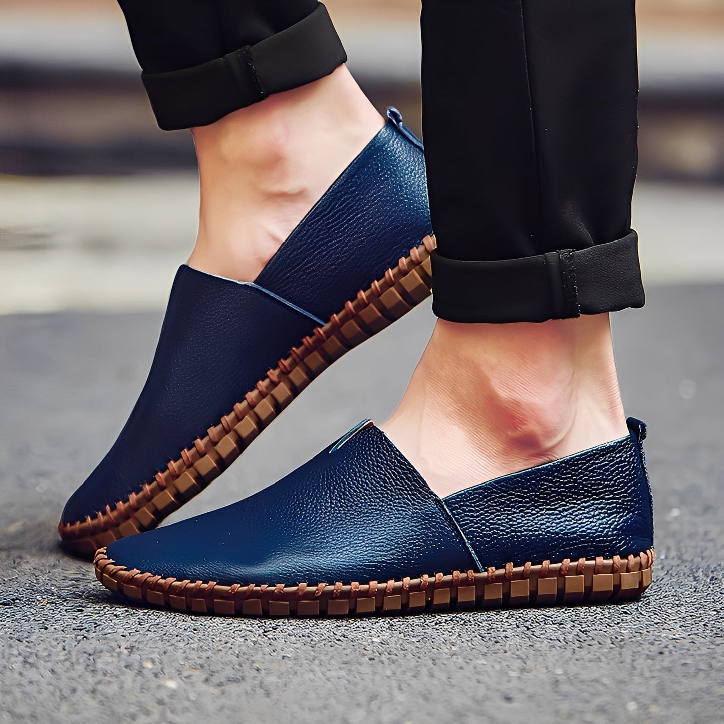 Neville - Eleganti scarpe mocassino in pelle per uomo