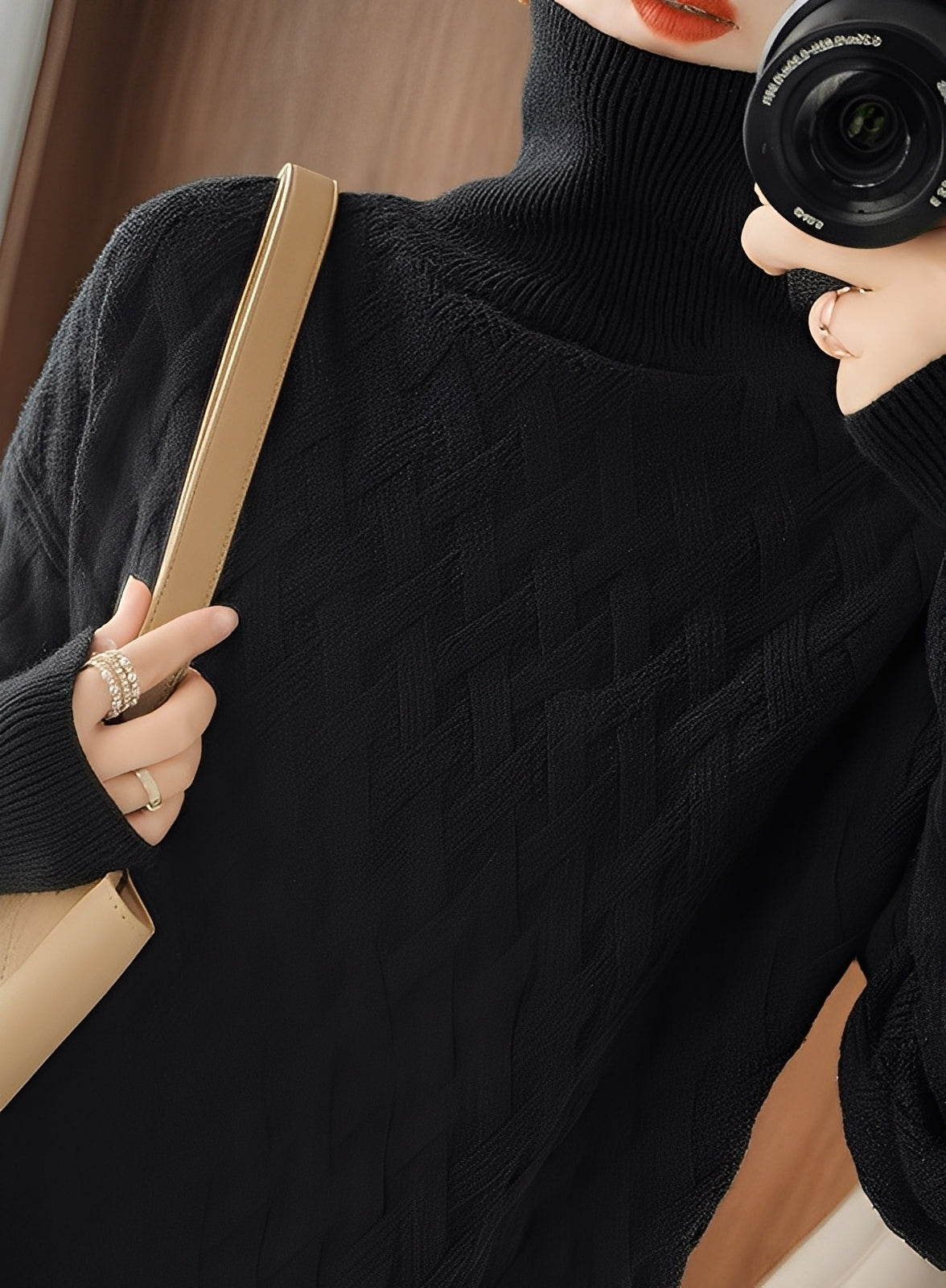 Ryanne - Maglione dolcevita in cashmere per donne
