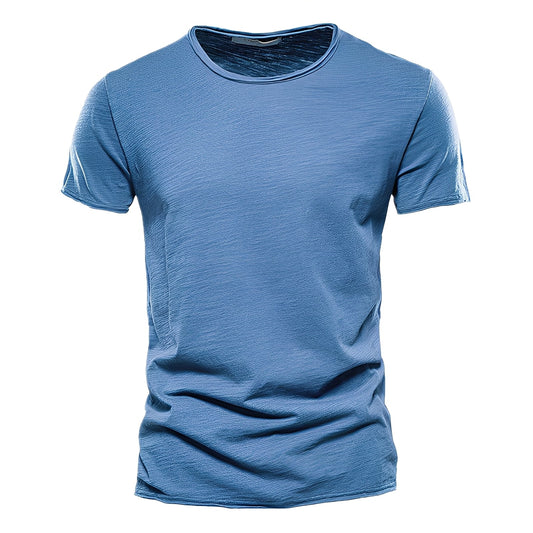 Roderick - Maglietta casual a maniche corte in cotone per uomo