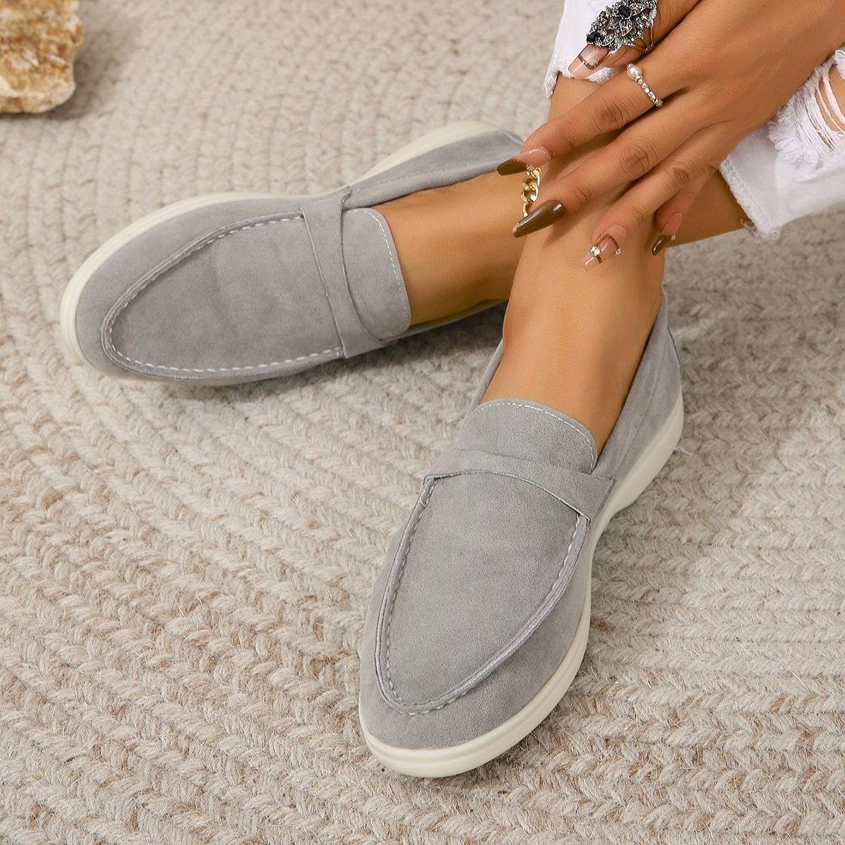 Yasmine - Scarpe Classiche in Camoscio per Donne