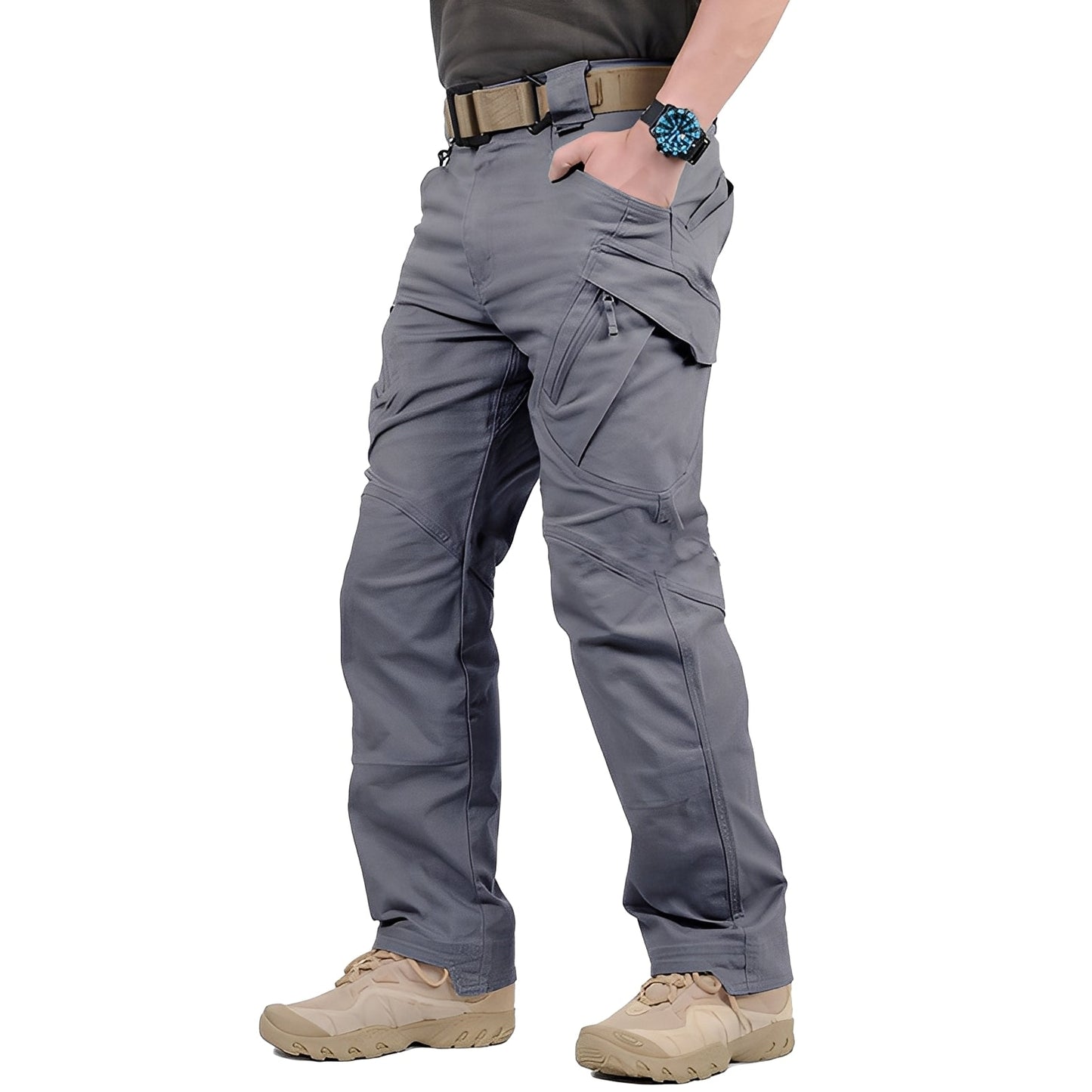 Roshan - Pantaloni cargo casual per uomo
