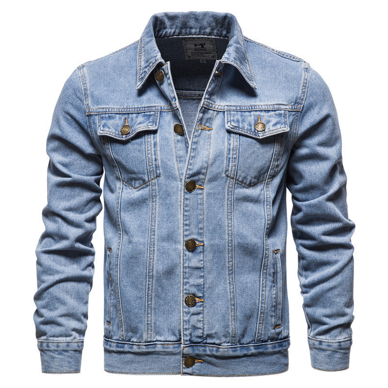 Jameson - Giacca trucker classica in denim per uomo