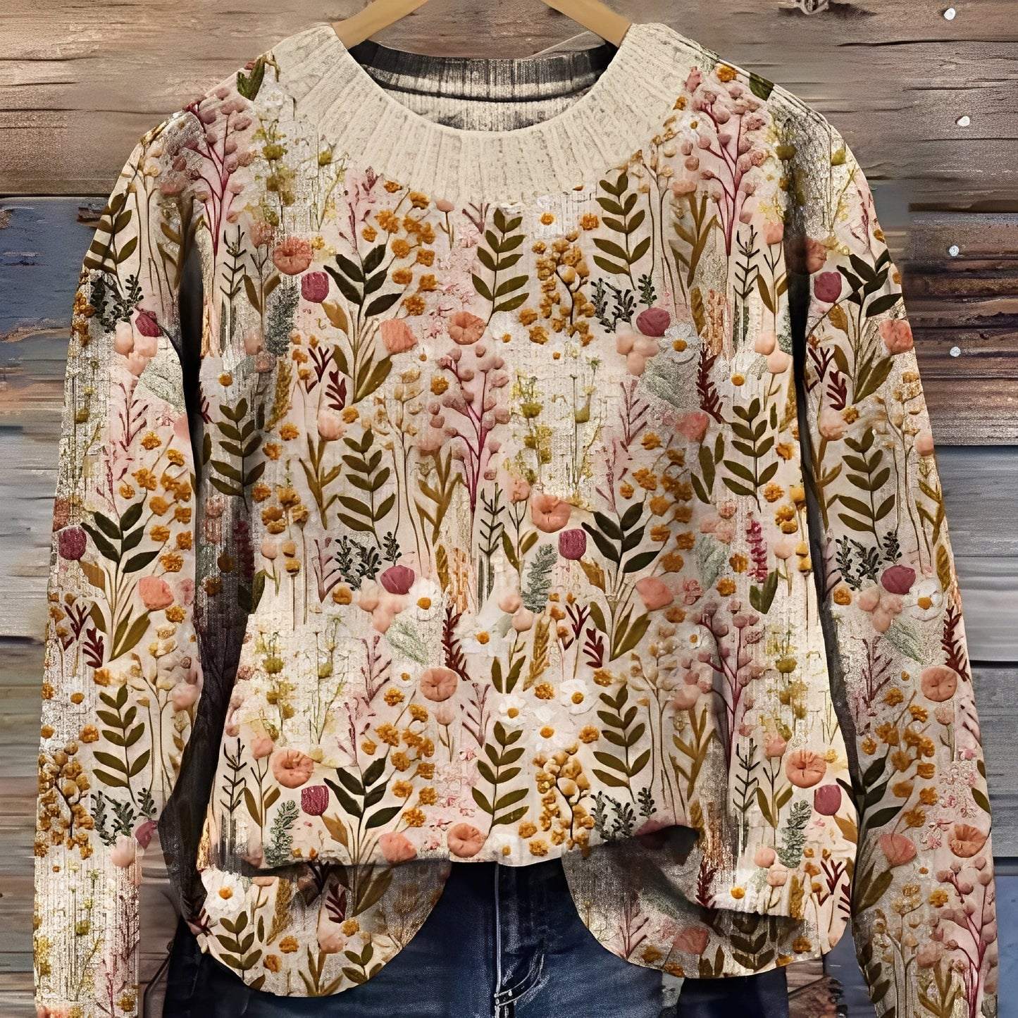 Eunice - Maglione in Lana Stampa per Donna di Stile Classico