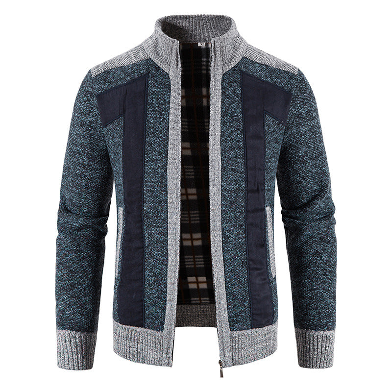 Domenic - Giacca casual con zip per uomini in pelliccia