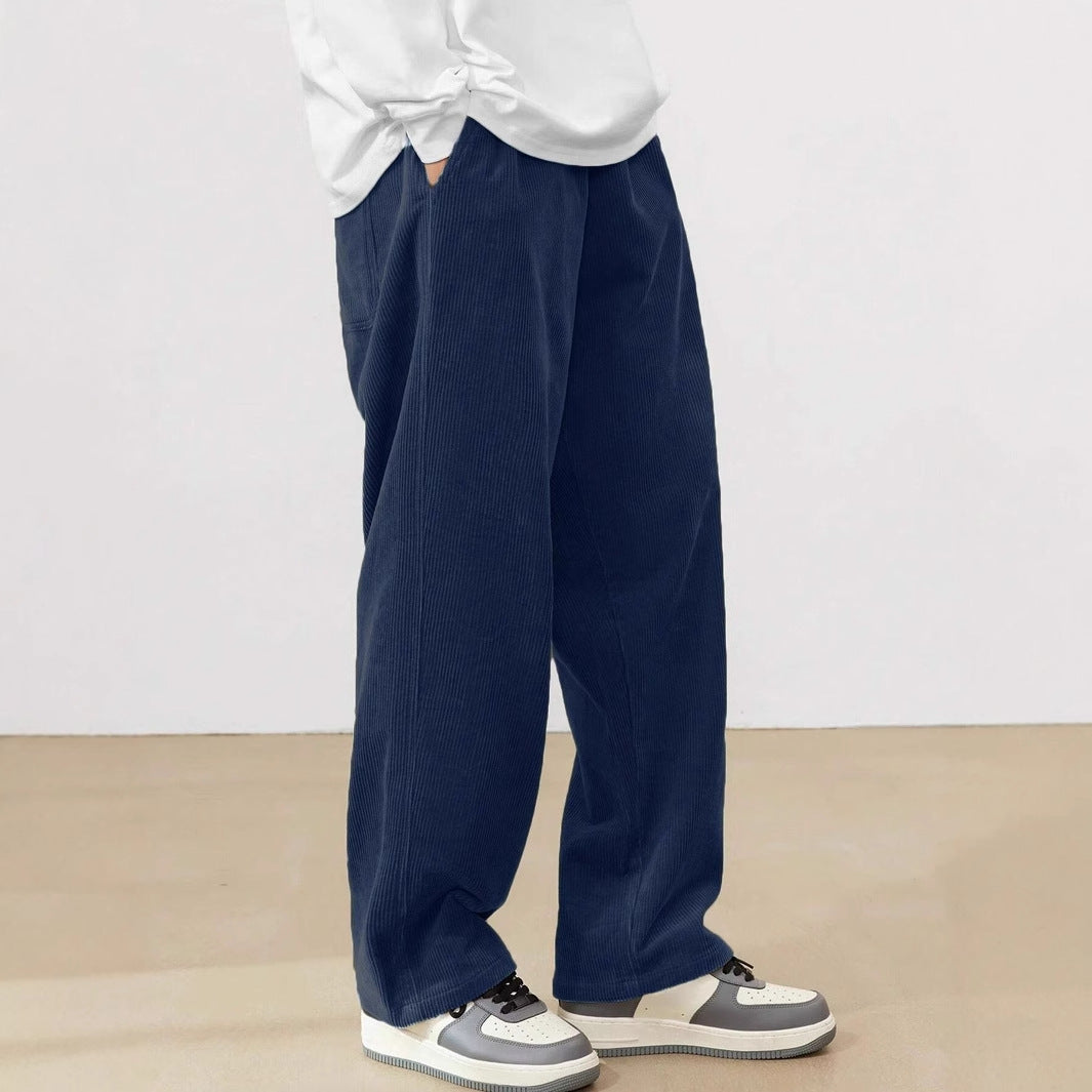 Kenrick - Pantaloni uomo a coste dritte