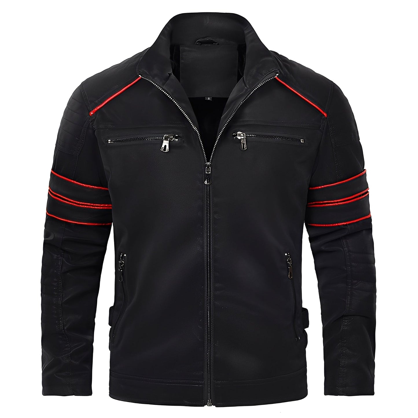 Jerold - Giacca da moto in pelle elegante per uomo