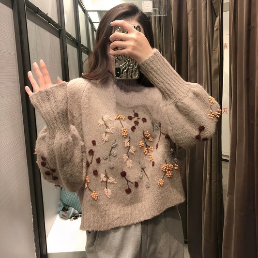 Delicia - Elegante maglione a maglia per donne