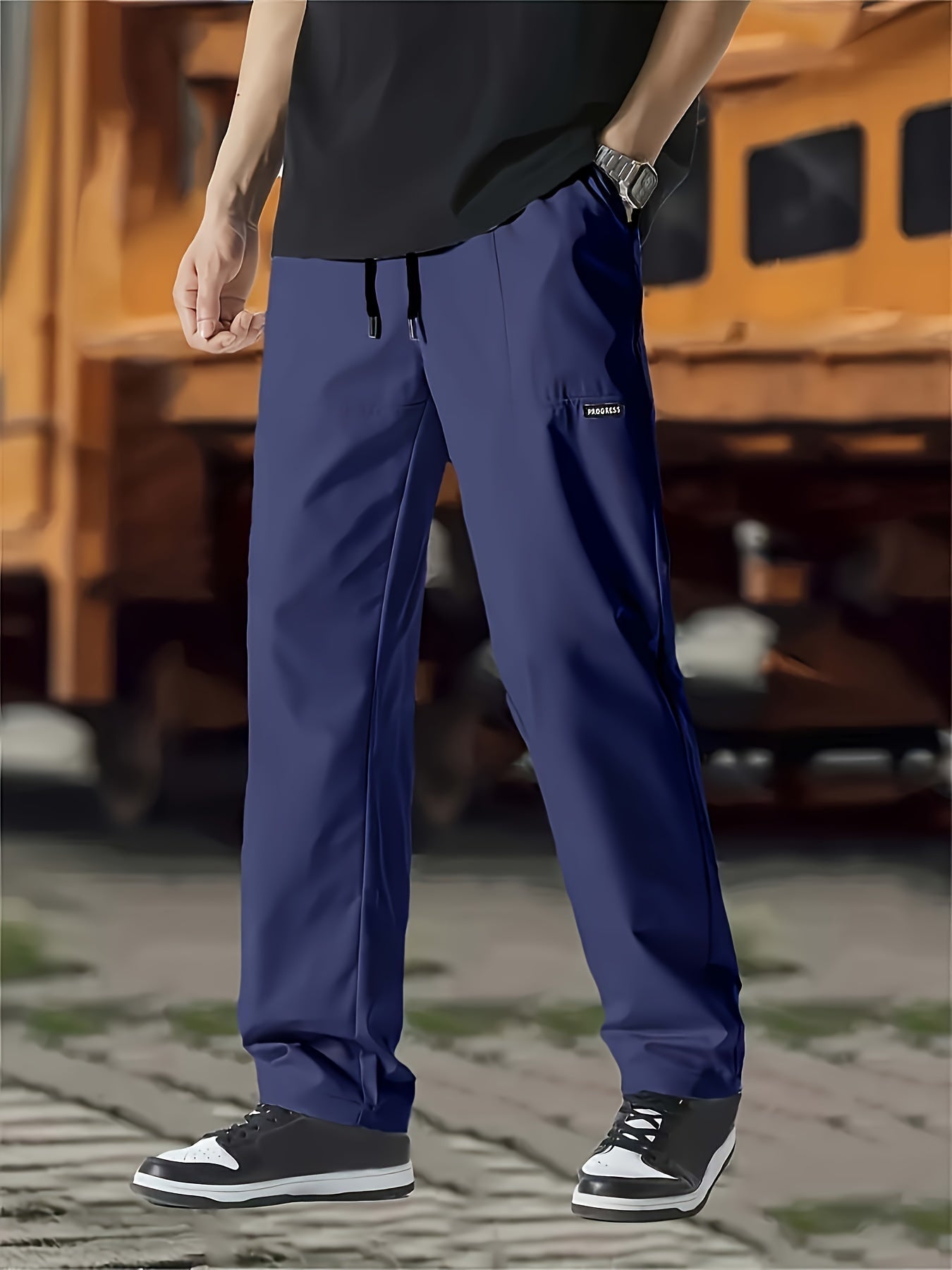 Esmund - Pantaloni sportivi da uomo con coulisse