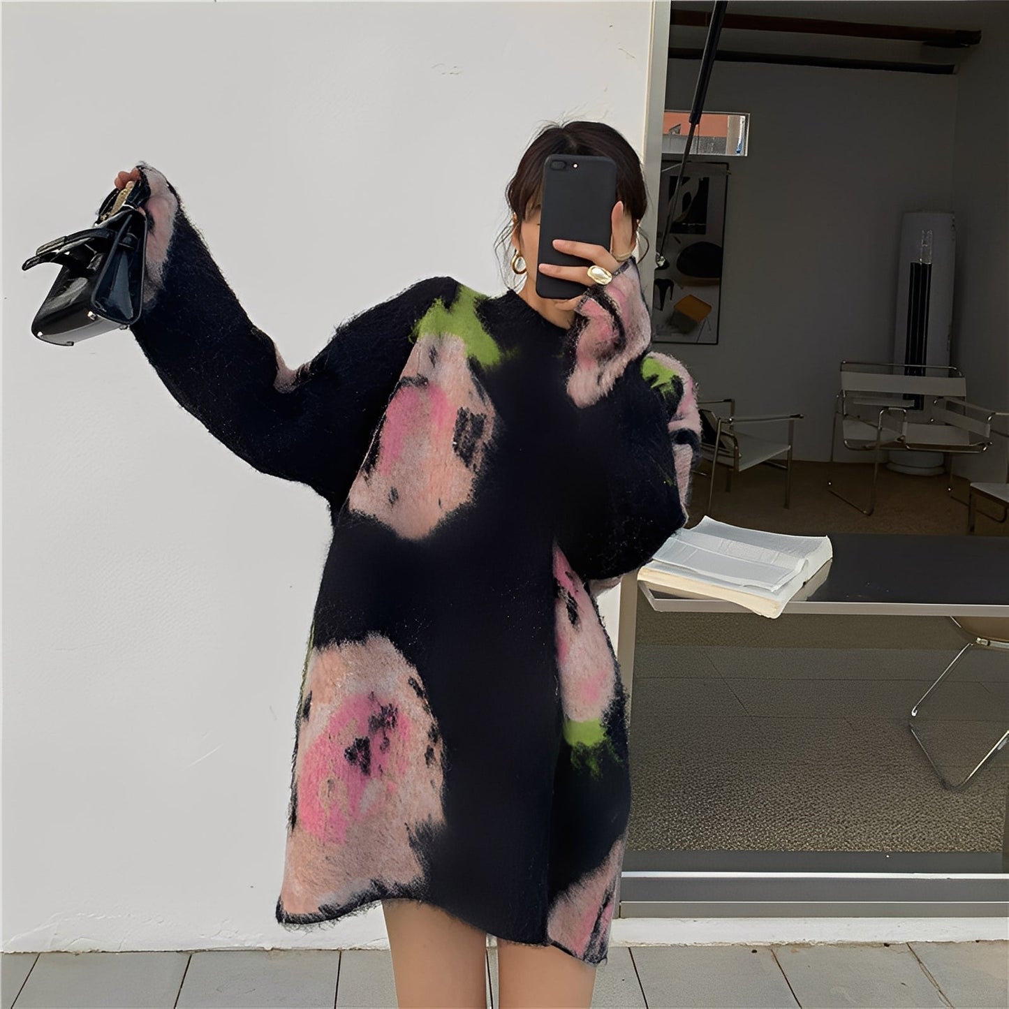 Shelby - Abito in maglia midi elegante e di classe per donne