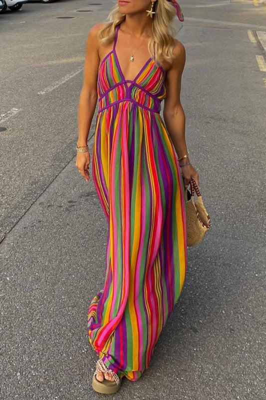 Natalia – Il Vestito Boho Fantasia Floreale