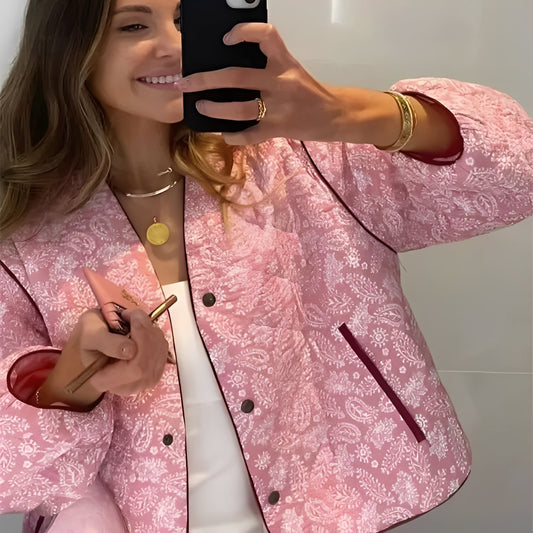 Katelyn - Giacca imbottita patchwork casual per donne
