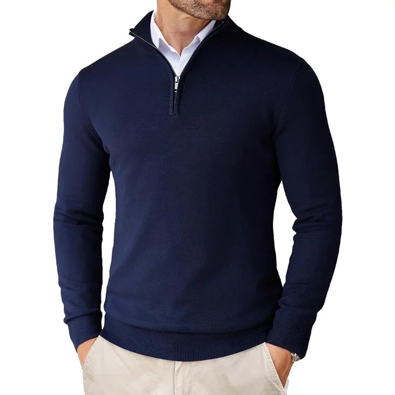 Bowen - Maglione Moderno con Zip per Uomo