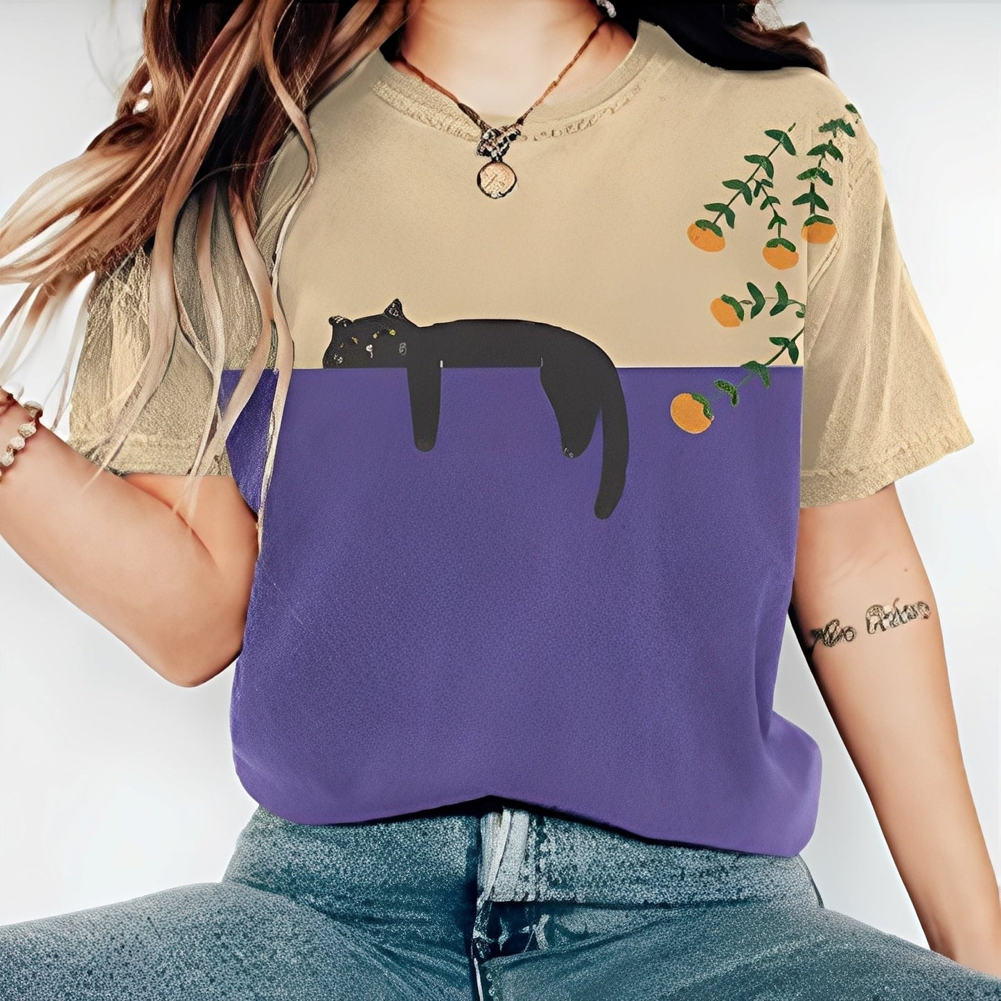 Alvina - Maglietta casual con disegno per donne