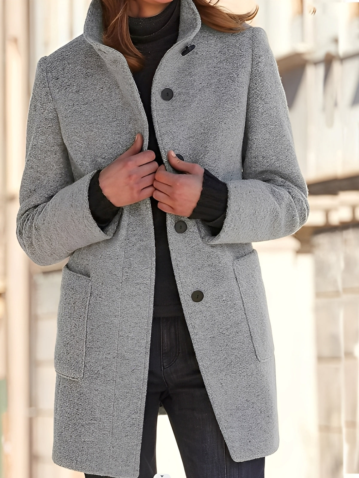 Julissa - Cappotto invernale caldo per donna con tasche