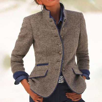 Clémence – Elegante giacca monocromatica donna
