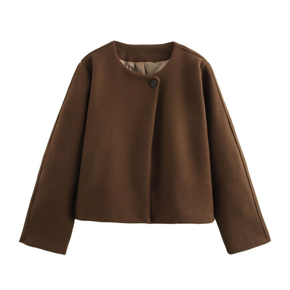 CozyChic - Il Cappotto in Lana Definitivo con Collo Quadrato
