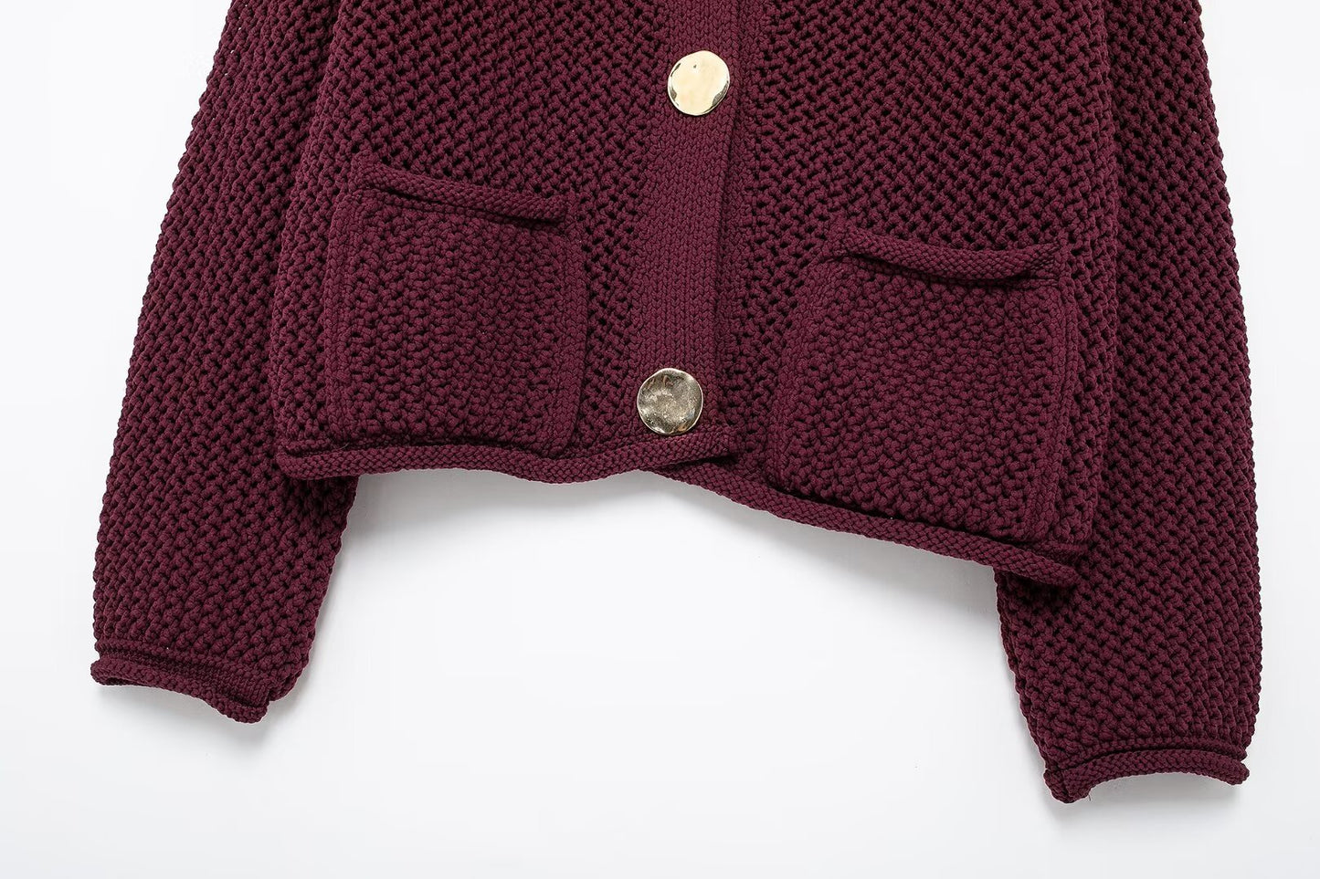 Jean - Giacca Tricot Vintage con Bottoni da Donna