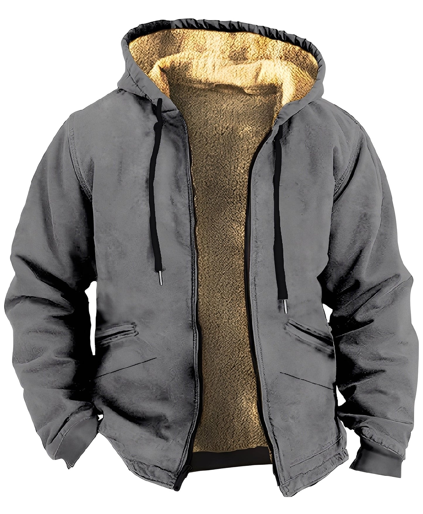 Mervin - Giacca a colori in velluto con cappuccio per uomo