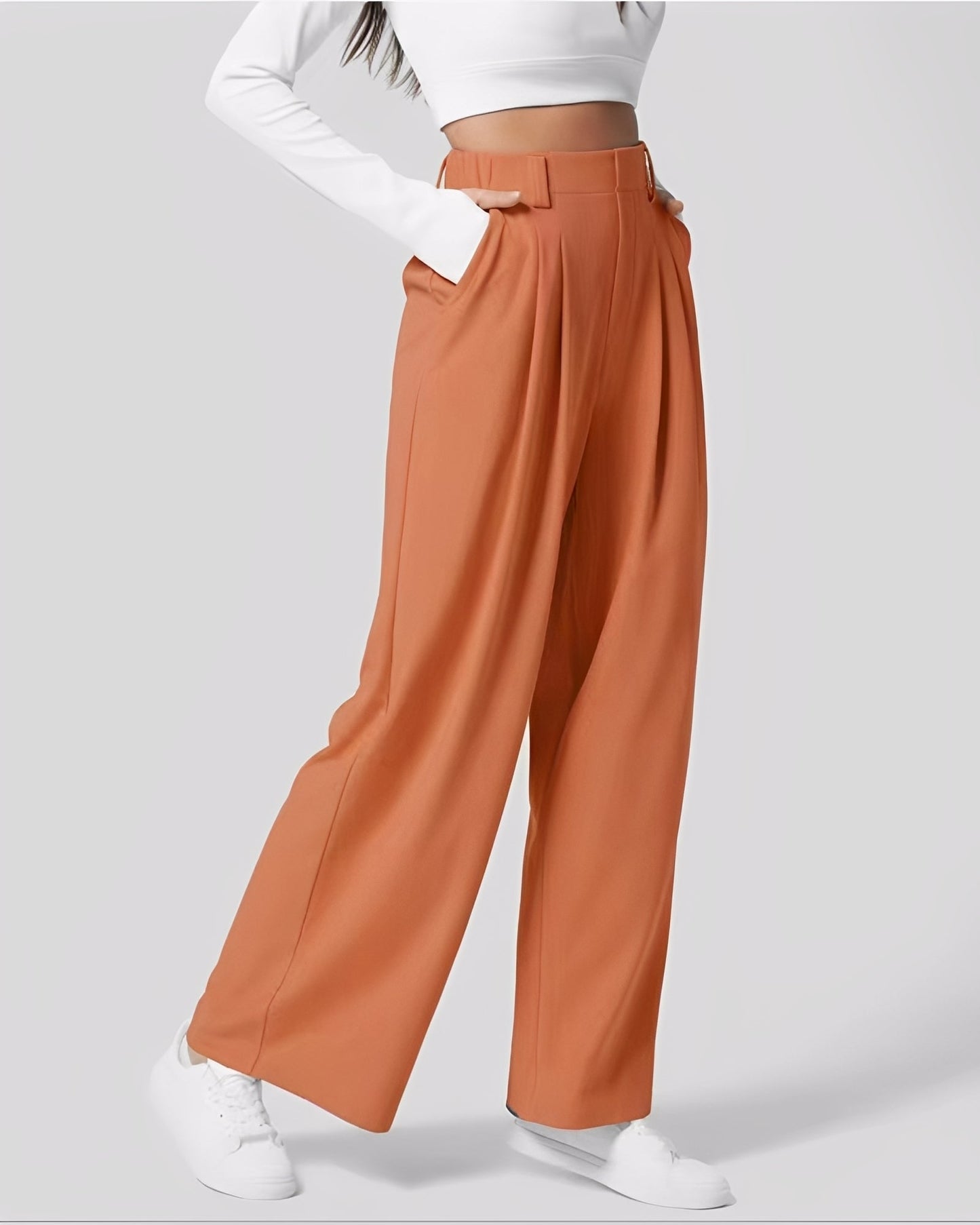 Montana - Pantaloni elasticizzati dritti per donne