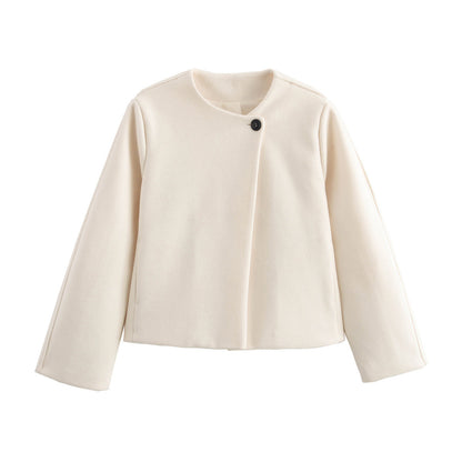 CozyChic - Il Cappotto in Lana Definitivo con Collo Quadrato